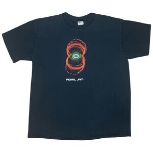 Vintage Pearl Jam Binaural Tour T Shirt XL Eye Graphic Cities Back Double Sided